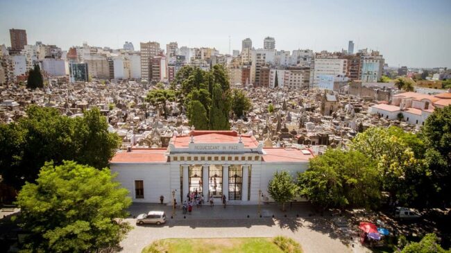 Cementerio de la Recoleta en la Ciudad de Buenos Aires