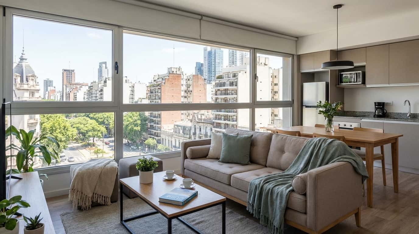 departamento moderno en buenos aires alquilado en airbnb