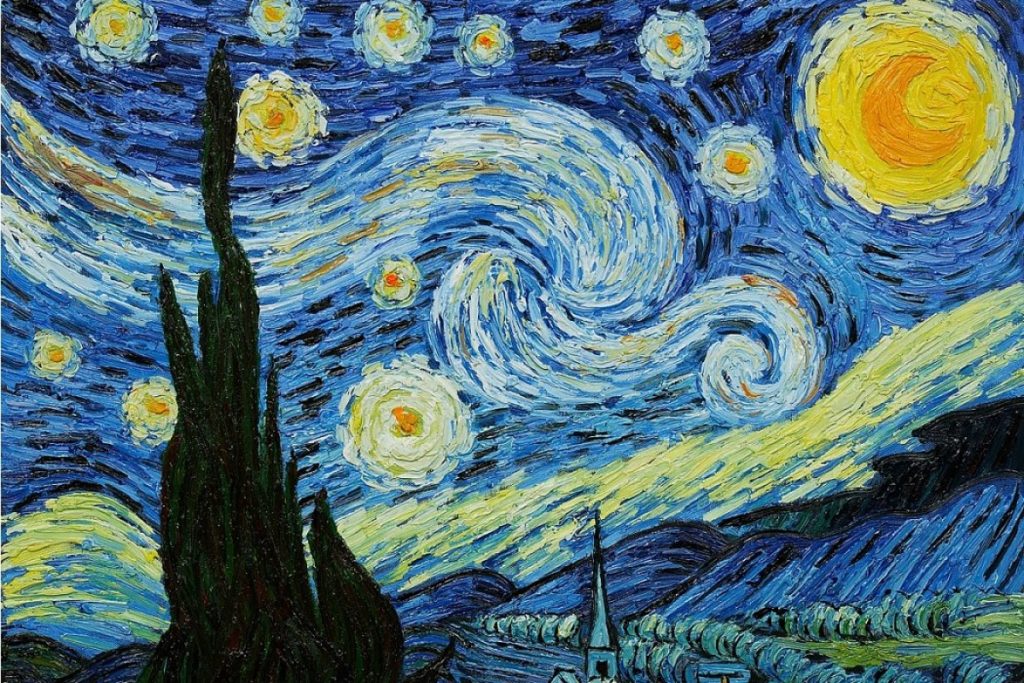 La Noche Estrellada de Vincent Van es una de las pinturas más famosas del mundo