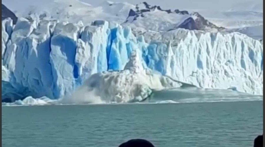 Glaciar Perito Moreno: imponente desprendimiento de un bloque gigante ...