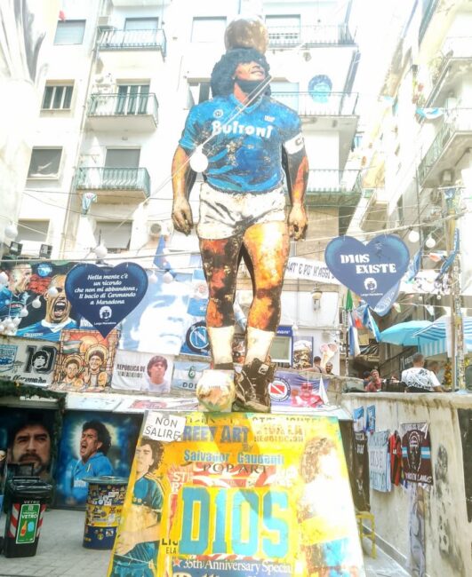 Mural Diego Maradona en Napoles