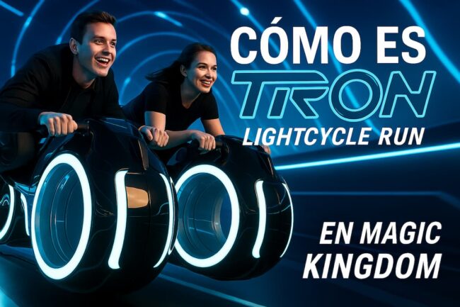 Cómo es la montaña rusa Tron de Disney