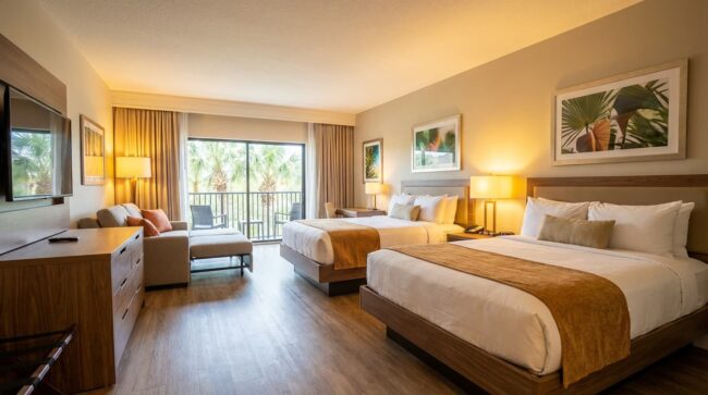 Habitación de hotel en Orlando incluida en el presupuesto para ir a Disney desde México en 2026.