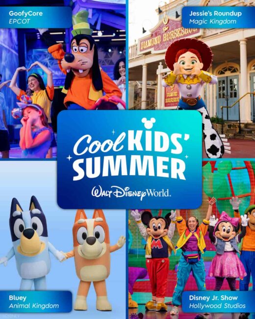 Personajes de Disney y Bluey protagonizan el evento Cool Kids’ Summer en Walt Disney World con nuevas experiencias familiares