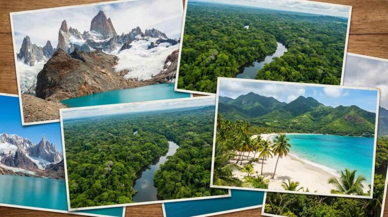 Paisajes de Am&eacute;rica con monta&ntilde;as, selva y playas entre los pa&iacute;ses m&aacute;s hermosos del mundo