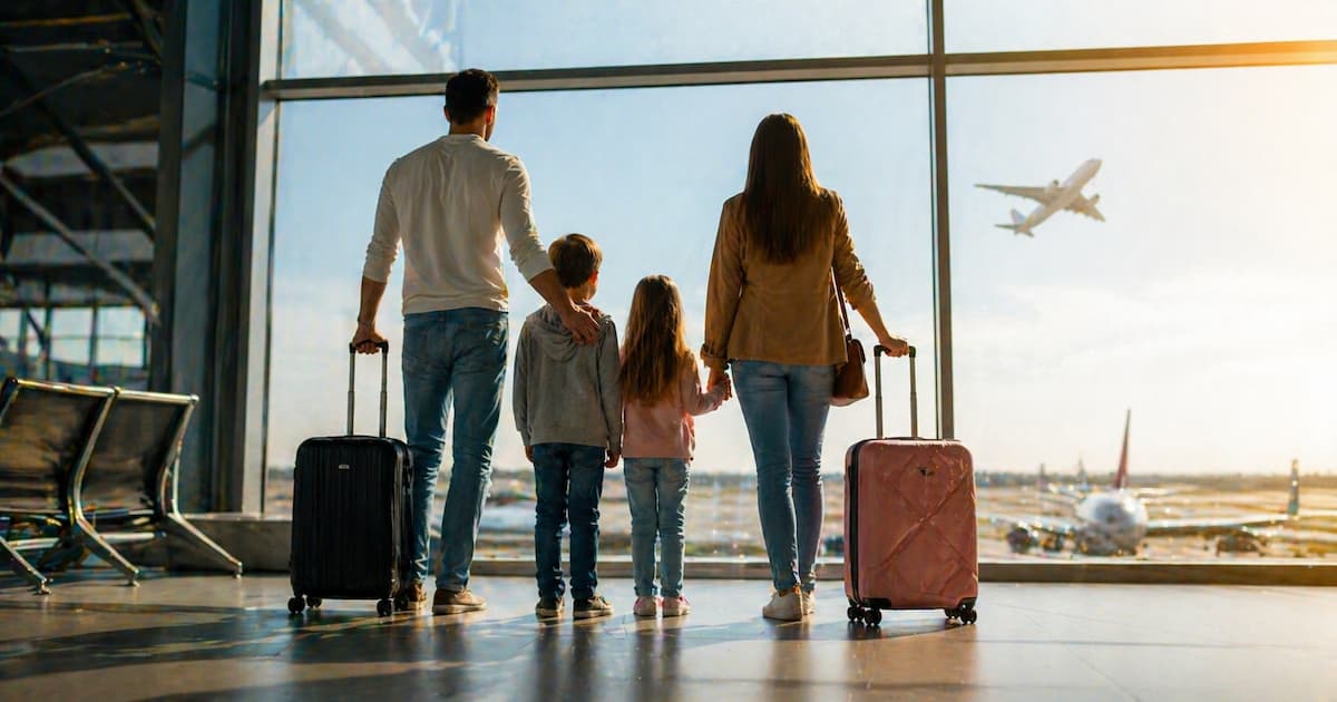 Avión despegando con viajeros rumbo a Canadá desde México, imagen ideal para ilustrar ofertas de vuelos internacionales en 2026.