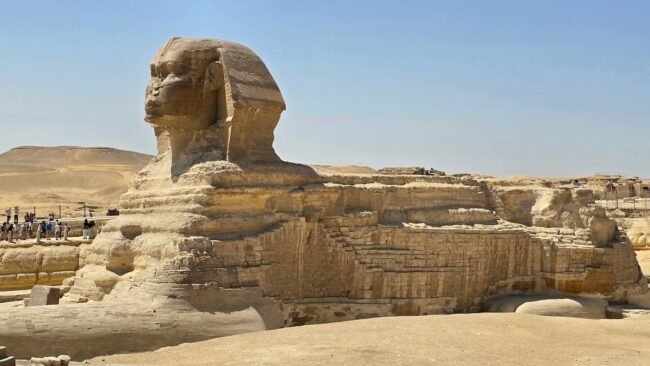 Esfinge de Giza en Egipto con cielo despejado