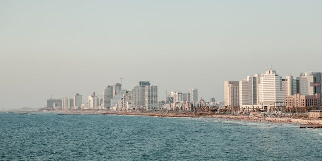 Vista de Tel Aviv en Israel, destino del nuevo vuelo directo desde Buenos Aires