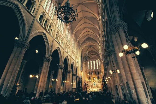 Interior de la Basílica de Nuestra Señora de Luján, en la provincia de Buenos Aires