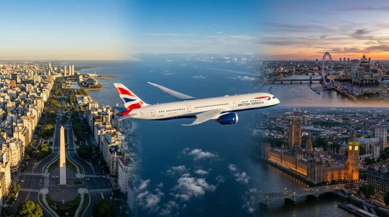 Avi&oacute;n de British Airways conecta Buenos Aires y Londres en una ruta sin escalas